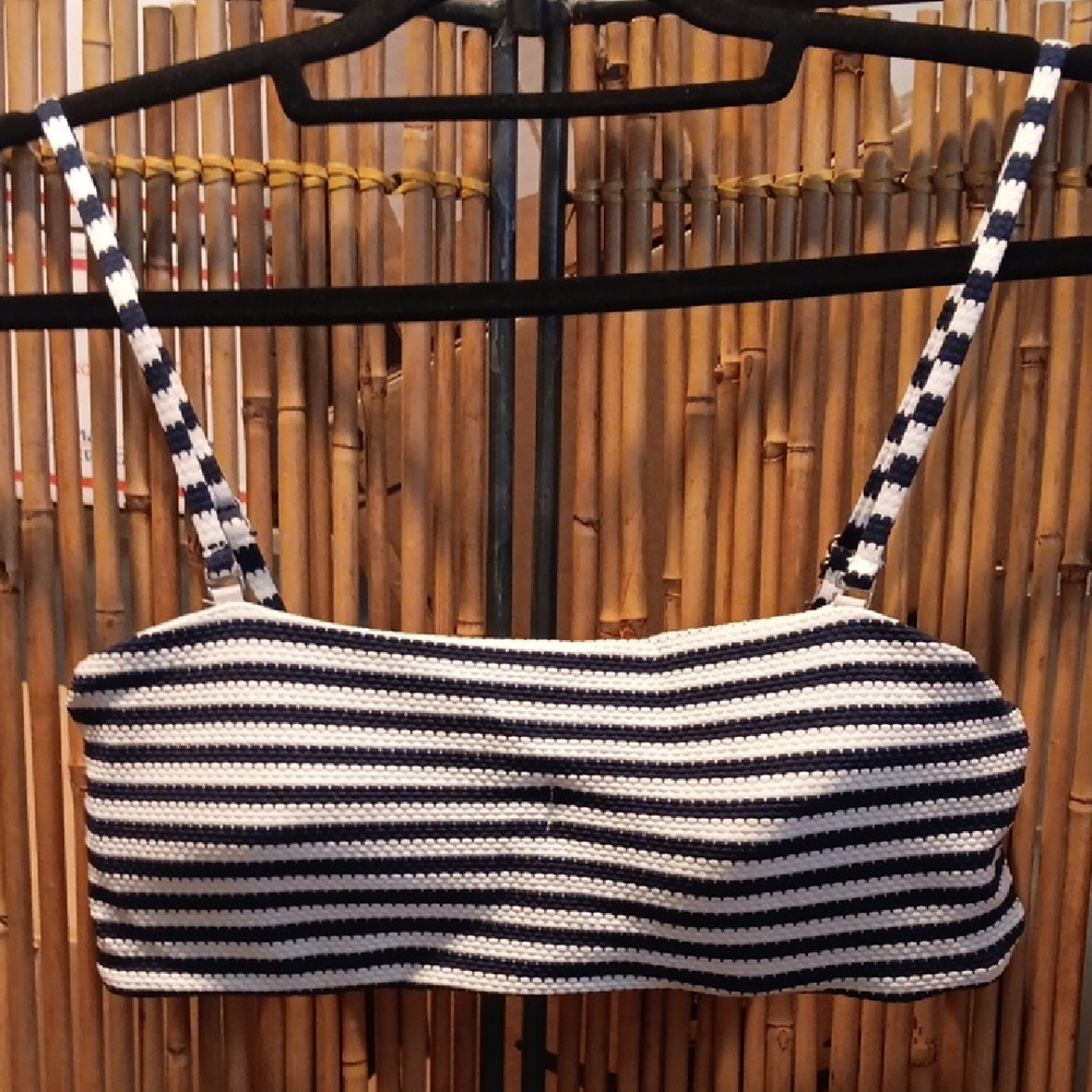 Cute Striped Tube Top, Padded.